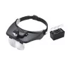 Loupe Frontale MG81001-A avec 2 LED et Compartiment Batterie 2AAA