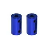 Blue Aluminum Alloy Coupling Bore (5*8*25mm), (6.35*8*25mm)