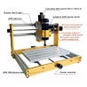 Mini Routeur CNC 3018 Aluminium - Zone de Travail 30cm x 18cm, Spindle 500W + Laser (40W/80W), Structure Robuste et Polyvalente