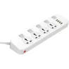 LDNIO SC4408 POWER STRIP 4 UNIVERSAL SOCKET WITH 4 USB OUTPUT 3.4A 2500W