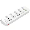 LDNIO SC4408 POWER STRIP 4 UNIVERSAL SOCKET WITH 4 USB OUTPUT 3.4A 2500W