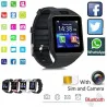 Smart Watch doré Bluetooth Pour recevoir des appels Montre téléphone -Carte Sim