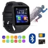 Smart Watch doré Bluetooth Pour recevoir des appels Montre téléphone -Carte Sim