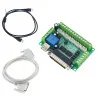 Upgraded 5 Axis CNC Interface Adapter Breakout Board for Stepper Motor Driver Mach3 + Parallel cable