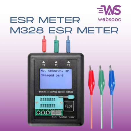 Transistor Tester, M328 Diode Triode Capacitor, Resistor, ESR Meter