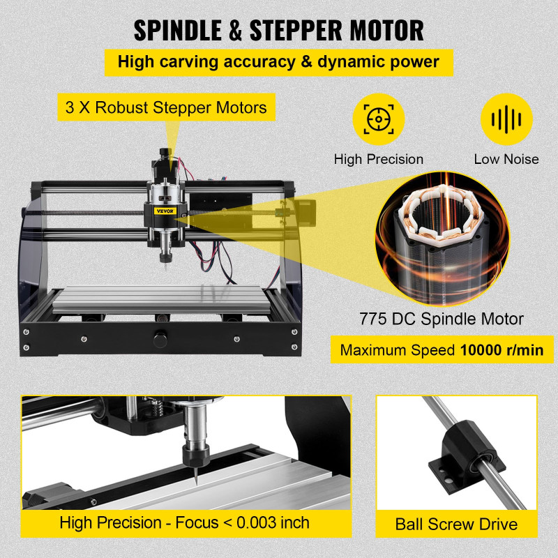 CNC 3018 Pro CNC 3018 300×180×45mm CNC Machine GRBL Control with Offline  Controller 3 Axis