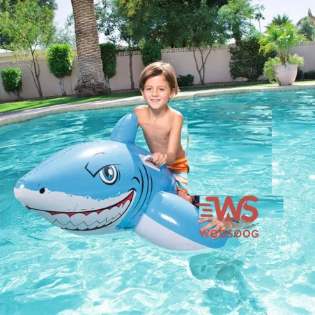 Bestway Flotteur de piscine réaliste en forme de requin