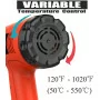 Heat Gun Variable Temperature, Amtake HG6618 1800W