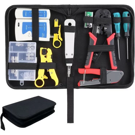 Kit d'outils de maintenance de réparation de câbles réseau 12 dans 1 -1ere choix