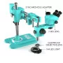 Microscope trinoculaire à Double flèche, 7 à 50x, pivotant à 360 degrés RF4-7050TVW