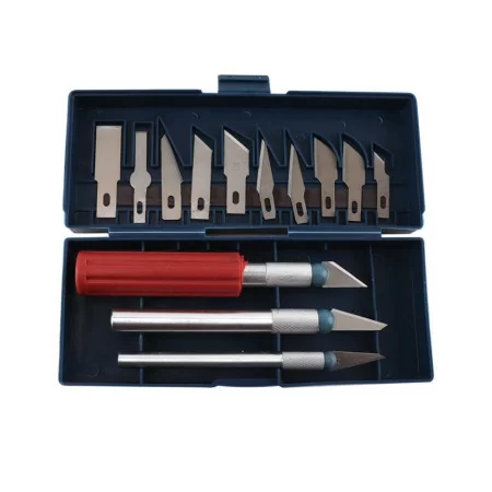 Multifunctional Pen Cutter 13pcs Manganese Steel Wood Carving Tool Set for Basic Detailed Carving Woodworkers A-5113