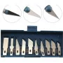 Multifunctional Pen Cutter 13pcs Manganese Steel Wood Carving Tool Set for Basic Detailed Carving Woodworkers A-5113