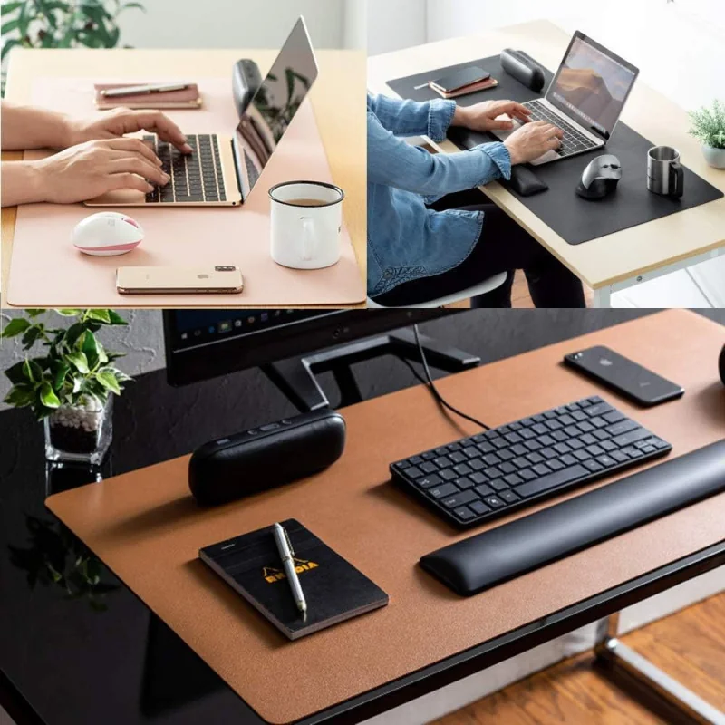 Wewoo - Tapis de souris en cuir PVC multifonctionnel à double face pour ordinateur  bureau table, Taille: 120 x 60cm (Rose Blanc) - Cuisine et ménage - Rue du  Commerce