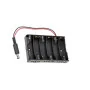 6xAA Battery Holder Case with DC 5.5*2.1mm Plug