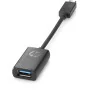 HP USB-C (TYPE C) to USB 3.0 Adapter, black