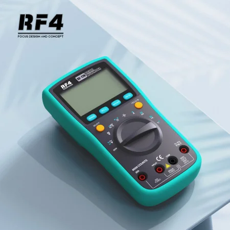 Multimètre multifonctionnel RF4 RF-17N Digital Automate testant la température testeur de transistor Esr