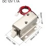 Cabinet Door Lock DC, Electromagnetic Solenoid 12V 1.1A 11.4mm