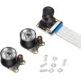 5MP Night Vision Camera + 2PCS IR Sensor LED Light For Raspberry Pi 2-3-Model B (Wide Angle Fisheye Lens ) S4104