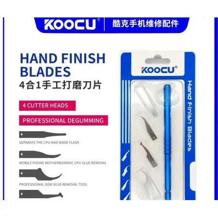 Koocu Hand Finish SEXY Blades with Handle Set for PCB Mainboard CPU Glue Remover