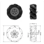 Mecanum Omnidirectional Wheel 80mm-A