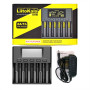 LiitoKala Lii-S6 Lii-PD4 Lii-500S 3.2V 3.7V 18650 Battery Charger 6-Slot Auto-Polarity Detect 26650 21700 18500 AA AAA Batteries