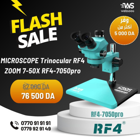 MICROSCOPE Trinocular RF4 ZOOM 7-50X RF4-7050pro