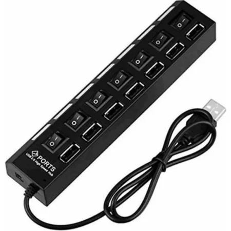 Pro Tech Hub USB 3.0 HI-Speed 7 Ports USB Avec Interrupteur Marche/Arrêt Pour PC MacOS