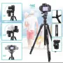 Trépied Professionnel Jmary KT325+NB30 avec Tête NB30 - Hauteur Maximale 1645mm pour Photographie et Vidéo