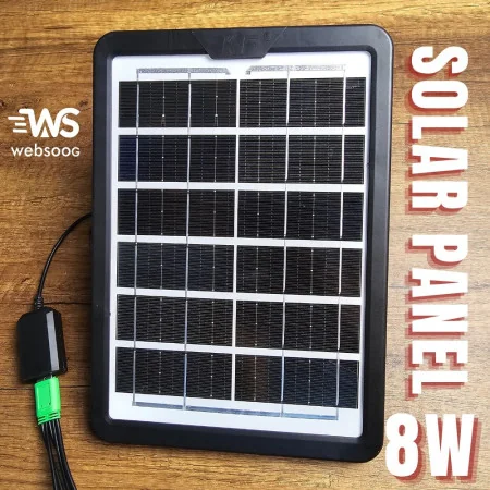 Panneau Solaire KF680 - 8W avec Sortie USB - Étanche IP65 pour Recharge en Extérieur