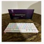 Clavier MAGMA FIORA 60% Blanc F61W - Switches Rouges, Bluetooth 3.0, 2.4G, Éclairage RGB