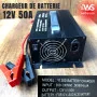 Chargeur de Batterie Haute Puissance Y1200 - 12V 50A pour Applications Industrielles et Véhicules