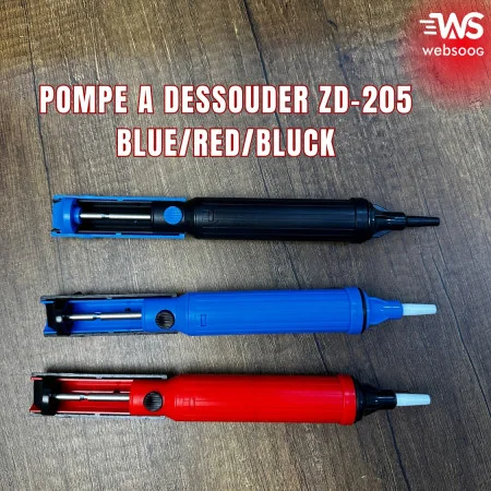 Pompe a Dessouder ZD-205 blue/red/bluck