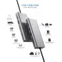 Station USB-C 12 en 1 - HDMI 4K, VGA, Charge PD 100W, Ethernet, USB, Lecteurs SD/TF | Pour MacBook, iPad, Dell, Lenovo