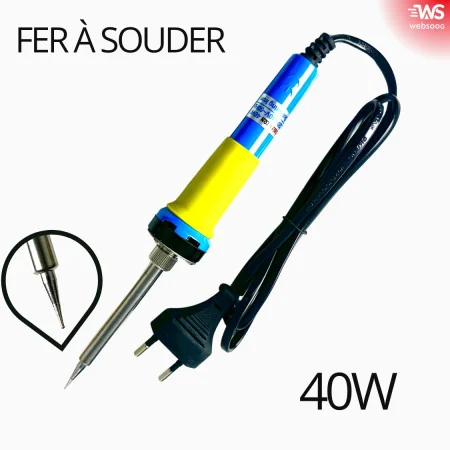 Fer à souder électrique 220VAC STVERTON 40W BLUE ET YELLOW