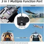 Radiolink AT10II 12 Channels RC Transmitter and Receiver R12DS 2.4GHz Radio Remote, Voltage Telemetry for RC Airplane