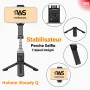 Stabilisateur Gimbal Multifonction Hohem iSteady Q - Utilisable comme Perche à Selfie et Trépied