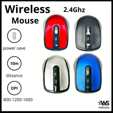 Souris Sans Fil Ergonomique avec Connectivité RF et Haute Précision RF-6801