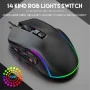 Souris Gamer Weibo X9 Design Ergonomique, 7 Boutons Programmables, Rétroéclairage LED RGB, Haute Précision 7200DPI, USB Gaming