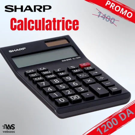 Calculatrice Sharp EL-124T/ EL-122N Écran Large, Fonctions de Base, Calculs Précis