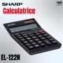 Calculatrice Sharp EL-124T/ EL-122N Écran Large, Fonctions de Base, Calculs Précis