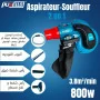 Souffleur & Aspirateur PUSELLO 2 en 1 - 800W Puissance Élevée TOTAL TB20665, Nettoyage Rapide et Efficace