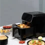 Friteuse Sans Huile SilverCrest Air Fryer 5.5L XL - Écran Tactile LED, 1700W - Modèle AF9214 Noir