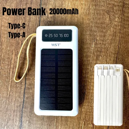 Power Bank 20000mAh OS02 - Fast Charge, Dual USB-A, USB-C