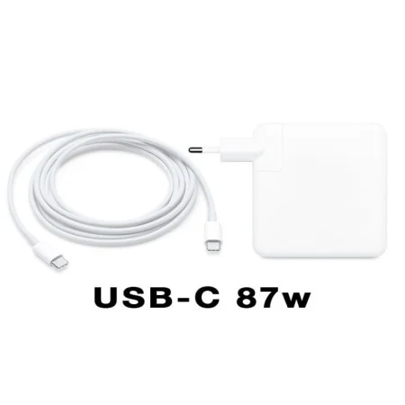 Chargeur MacBook USB-C 87W - Adaptateur Secteur à Charge Rapide pour MacBook, iPad et Tous Appareils USB-C - Qualité Originale