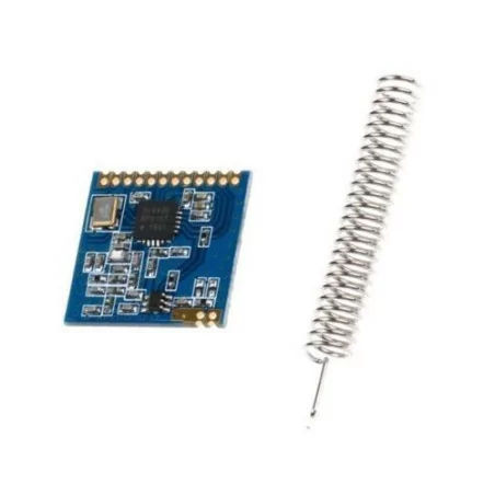 Mini SI4432 Remote Wireless Transceiver Communication Module 240MHZ-930MHZ + Spring Antenna, Distance 1000m