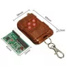 2262/2272 315Mhz 4-Channel Four-Way 4 Key Wireless Remote Control Receiver Module DIY Kit M4 Non-lock Receiver Plate