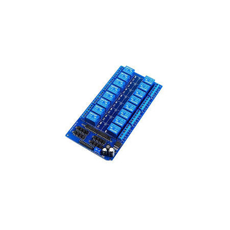 12V 16 channel relay module with Optocoupler(Blue Board)