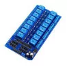 12V 16 channel relay module with Optocoupler(Blue Board)