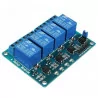 5V 4 Channel Relay Module with Optocoupler Low Lever Trigger