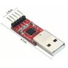 USB to TTL UART Serial Converter CP2102 STC (red)